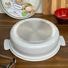 Nồi lẩu nhôm đúc chống dính Coronto Kakusee (24cm, màu ghi đá)