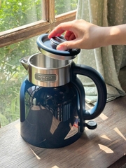 Ấm siêu tốc 2 lớp cool touch 1,5L Kaiyo, màu xanh navy