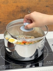 Bộ 2 nồi inox đa năng kiêm âu đựng thực phẩm Kaiyo - dáng thẳng, size18,20cm