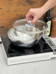 Bộ 2 nồi inox đa năng kiêm âu đựng thực phẩm Kaiyo - dáng tròn, size20,24 cm