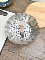 Vỉ hấp inox 304 có tay cầm chống nóng có thể mở rộng Mirai