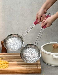 Muôi vớt inox 304 cỡ lớn nguyên khối Kaiyo 16,5cm