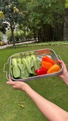Rổ gác inox trên bồn rửa bát điều chỉnh độ dài Kaiyo 25x33cm