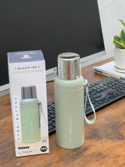 Bình giữ nhiệt 2 lớp inox Kaiyo màu xanh, dung tích 600ml