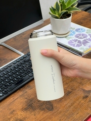 Bình giữ nhiệt 2 lớp inox Kaiyo màu be, dung tích 600ml