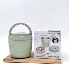 Cặp lồng giữ nhiệt Kaiyo 1000ml, màu xanh mint
