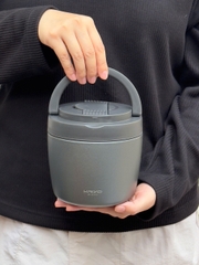 Cặp lồng giữ nhiệt Kaiyo 1000ml, màu ghi