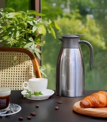 Phích giữ nhiệt 2 lớp inox Kaiyo màu xanh đá, dung tích 2L