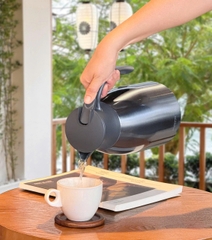 Phích giữ nhiệt 2 lớp inox Kaiyo màu xanh đá, dung tích 2L