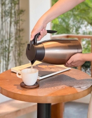 Phích giữ nhiệt 2 lớp inox Kaiyo màu ngọc trai vàng, dung tích 2L