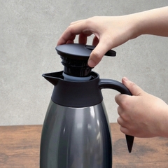 Phích giữ nhiệt 2 lớp inox Kaiyo màu xanh đá, dung tích 2L