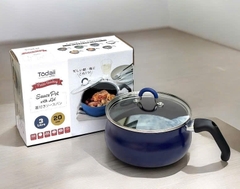 Nồi chống dính có tay cầm Todaii size 20cm màu xanh
