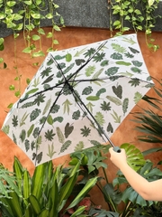 Ô gấp gọn siêu nhẹ có móc treo Kaiyo, hoạ tiết lá colorful leaf ( lá to )