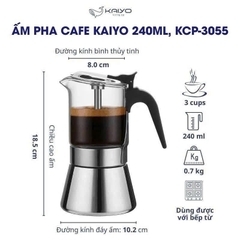 Ấm pha cà phê Kaiyo dung tích 240 ml