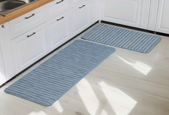 Thảm nhà bếp chống nước Kaiyo, size L 45 x 120cm màu xanh