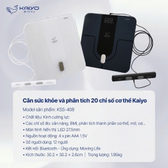 Cân điện tử thông minh Kaiyo màu đen