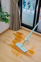 Cây lau nhà tự vắt chữ nhật Kaiyo, màu xanh mint