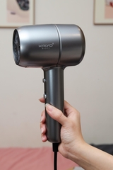 Máy sấy tóc ion âm hai chiều nóng lạnh Kaiyo, model KHD-418, màu ghi đậm