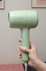 Máy sấy tóc ion âm hai chiều nóng lạnh Kaiyo, model KHD-418, màu xanh mint