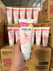 Sữa rửa mặt Kracie NAIVE FACE WASH (PEACH LEAF) 130G