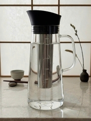 Bình đựng nước, pha trà cafe Cold Brew thủy tinh có lõi lọc inox Momiji 1500ml