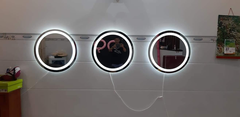 Gương tròn đèn led cảm ứng D60cm