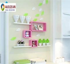Kệ gỗ trang trí  hiện đại  ALO807