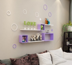 Kệ gỗ trang trí  hiện đại  ALO807