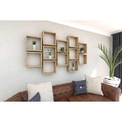 Kệ gỗ treo tường hiện đại