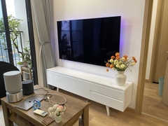 Kệ tivi  đặt sàn màu trắng bắc âu -tv209