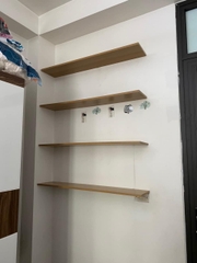 Combo 4 kệ gỗ thanh ngang treo tường -100x20cm( màu sồi)