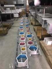 Kệ gỗ treo tường lục giác 2 light ALO1038