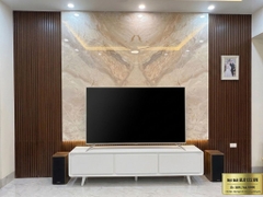 Kệ tivi  đặt sàn màu trắng bo góc hiện đại -TV211