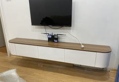 Kệ tivi treo tường bo cong treo tường (180x30x25cm)