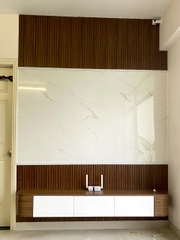 Kệ tivi treo tường bo cong treo tường (180x30x25cm)