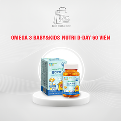 Omega 3 Baby&Kids Nutri D-Day 60 viên – Viên uống bổ não cho trẻ