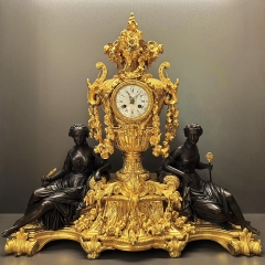 ⚜️ Đồng hồ cổ để bàn Pháp, Raingo Frères, Circa 1880
