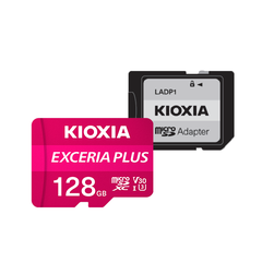 Thẻ Nhớ 128GB Micro SDXC Exceria Plus UHS-I C10 100MB/s Kioxia (Có Adapter) - Hàng Chính Hãng