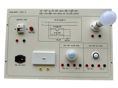 Bộ thiết bị lắp đặt mạch điều khiển đèn điện cảm biến ánh sáng và chuyển động