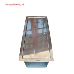 Thùng inox chứa ống xả xe máy