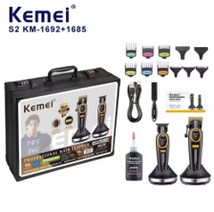Máy Cắt Tóc Điện Toàn Kim Loại Km-S02 9000 Vòng/Phút