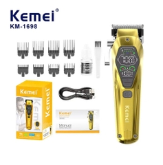 Máy cắt tóc điện KEMEI Km-1698 dành cho thợ cắt tóc, có thể điều chỉnh, sử dụng pin Litio, máy cắt tóc điện, máy tỉa tóc cho nam giới.