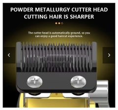 Máy cắt tóc điện KEMEI Km-1698 dành cho thợ cắt tóc, có thể điều chỉnh, sử dụng pin Litio, máy cắt tóc điện, máy tỉa tóc cho nam giới.