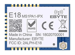 ZIGBEE MODULE CC2530 + CC2592 (PA) E18-MS1PA1-IPX, maker: EBYTE.