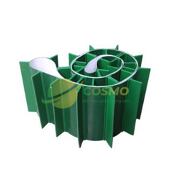 Giá băng tải PVC gân và vách ngăn