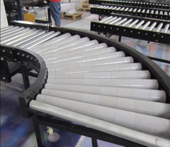 Băng tải con lăn trọng lực điện sử dụng trong công nghiệp