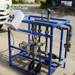 Combo bộ điều khiển trung tâm tưới và châm phân tự động Kieufarm