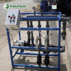 Combo bộ điều khiển trung tâm tưới và châm phân tự động Kieufarm