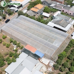 Nhà màng phơi 1 mái lấy gió Kieufarm