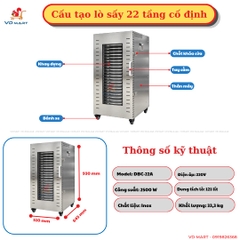 Lò sấy 22 tầng cố định - DBC-22A